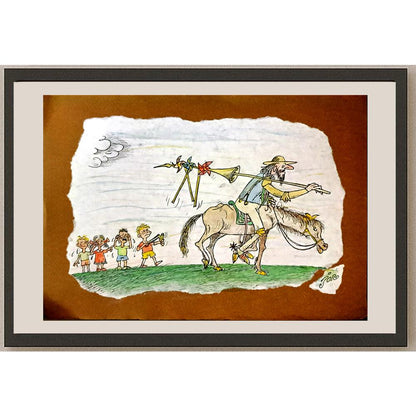 Jordan Popiliev 33x23cm Orijinal Karikatür BOD06140