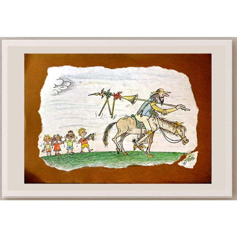 Jordan Popiliev 33x23cm Orijinal Karikatür BOD06140