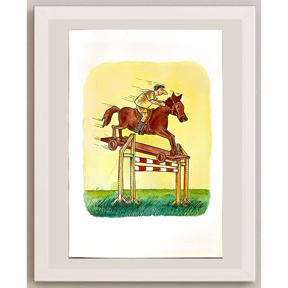 Aurel Stefan Alexandrescu 29x21cm Orijinal Karikatür BOD06146