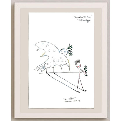 Raquel Orzuj 29x21cm Orijinal Karikatür BOD06147