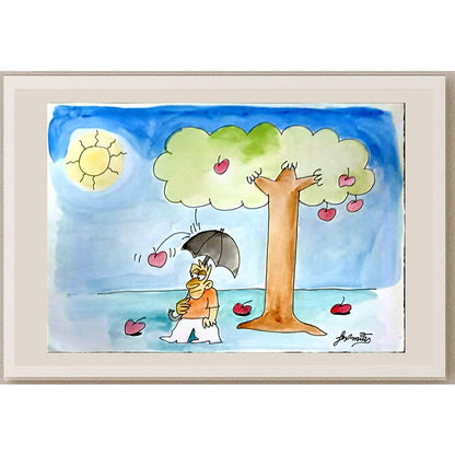Jeremias Sousa Castro 29x21cm Orijinal Karikatür BOD06149
