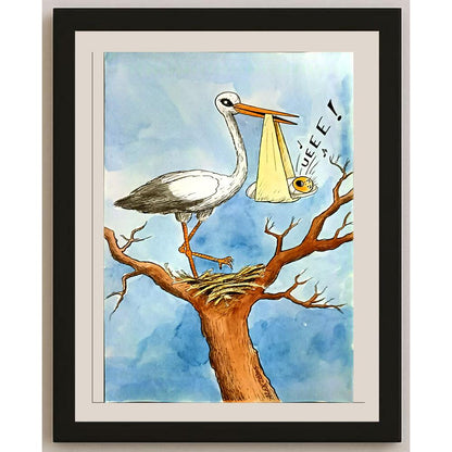 Aurel Stefan Alexandrescu 29x21cm Orijinal Karikatür BOD06150