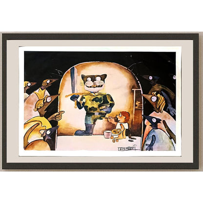 Shanghai 29x21cm Orijinal Karikatür BOD06155