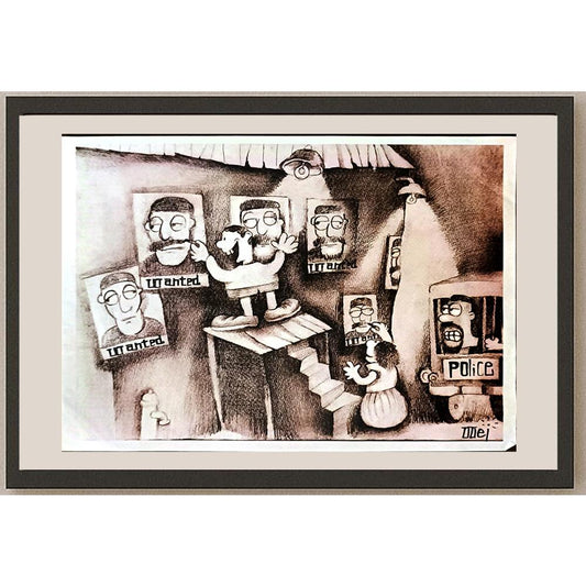 Shanghai 29x21cm Orijinal Karikatür BOD06156