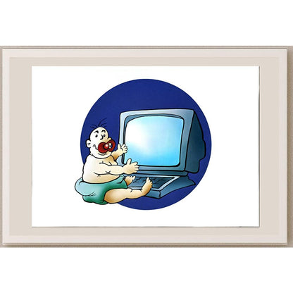 Nikola Otas 29x21cm Orijinal Karikatür BOD06161