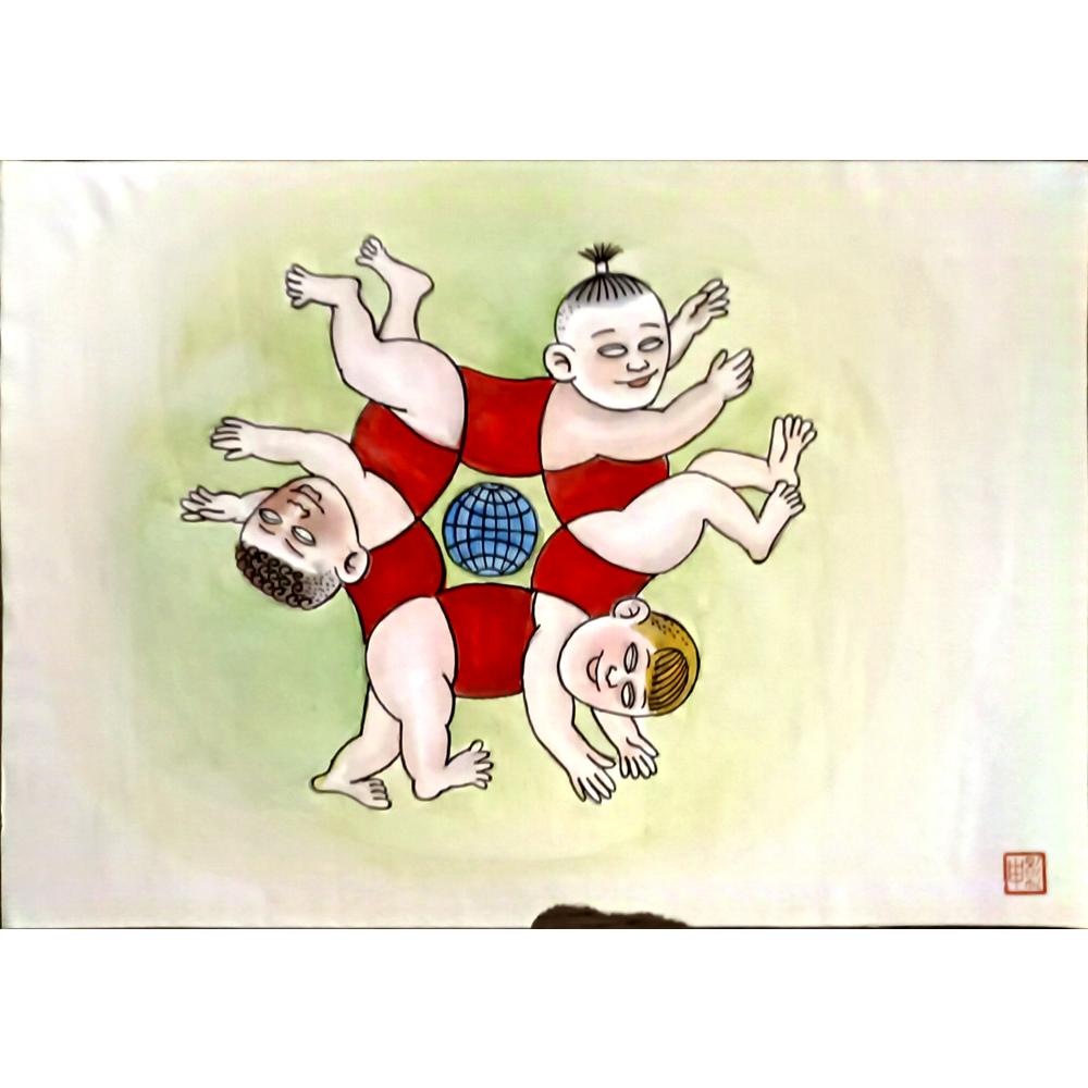 Sun Shen Ying 29x21cm Orijinal Karikatür BOD06163