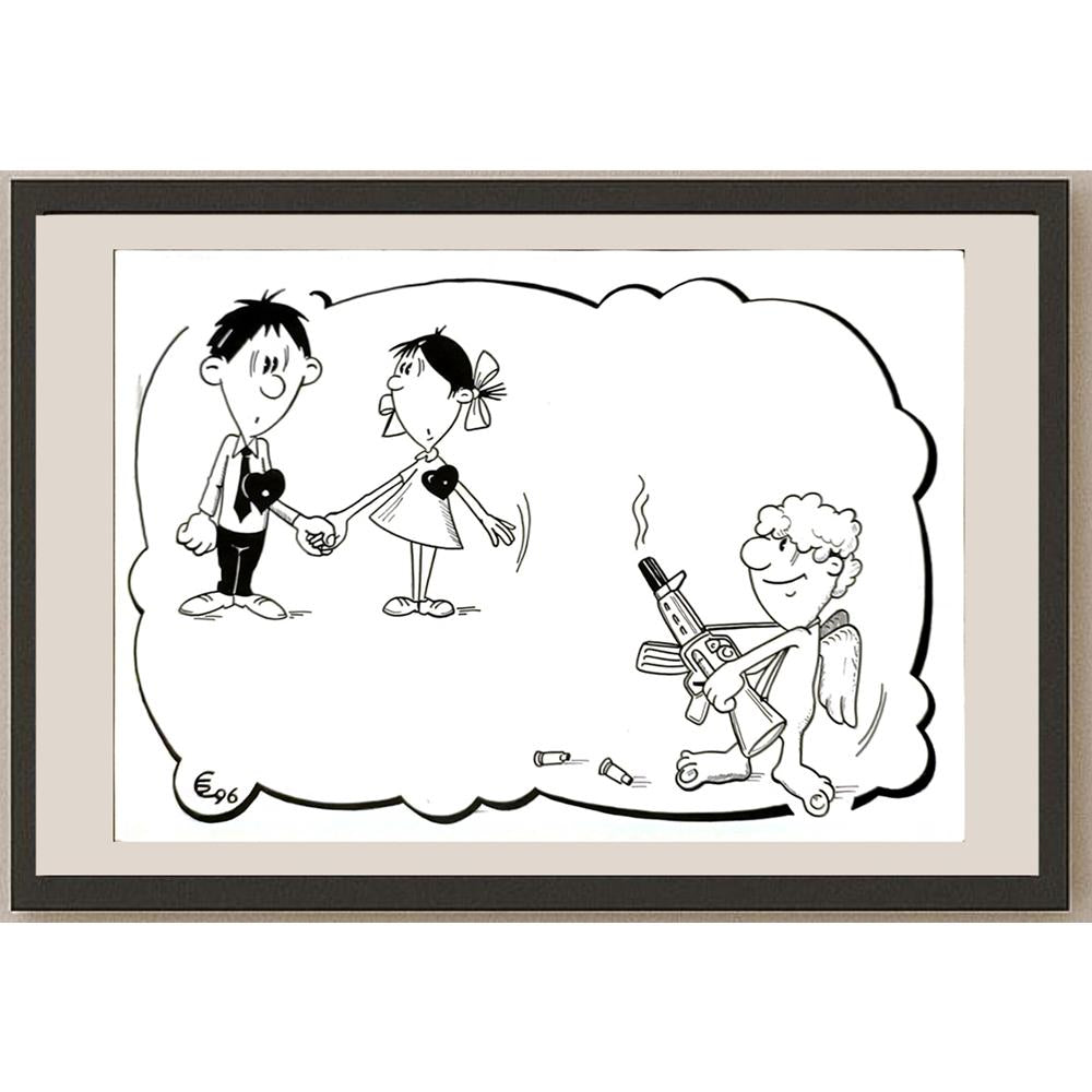 Sergey Birkle 29x21cm Orijinal Karikatür BOD06170