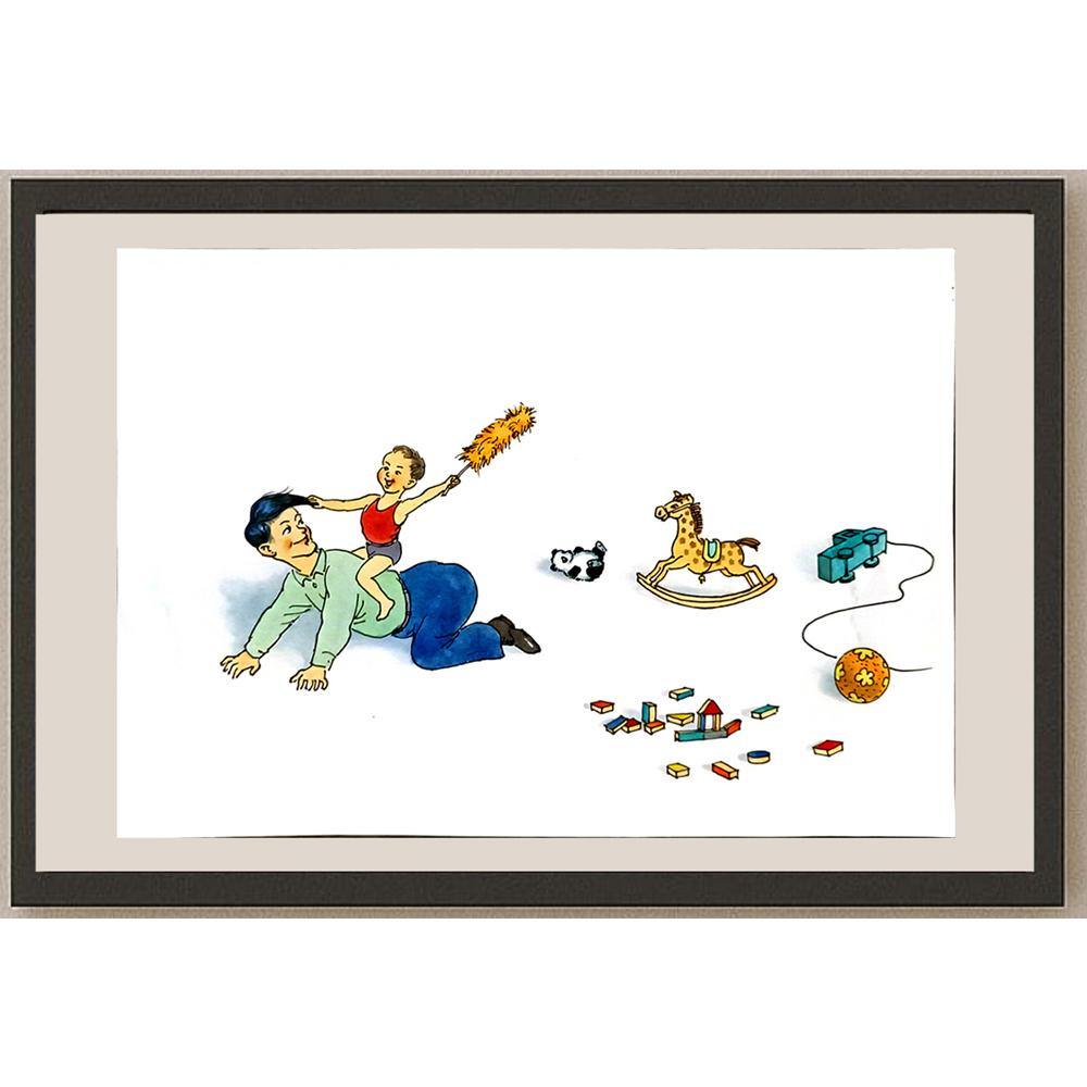 Lu Guo Hong 31x22cm Orijinal Karikatür BOD06175