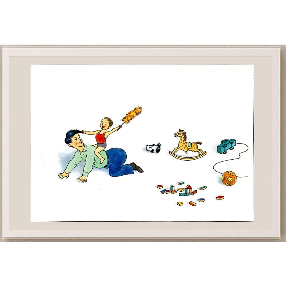 Lu Guo Hong 31x22cm Orijinal Karikatür BOD06175