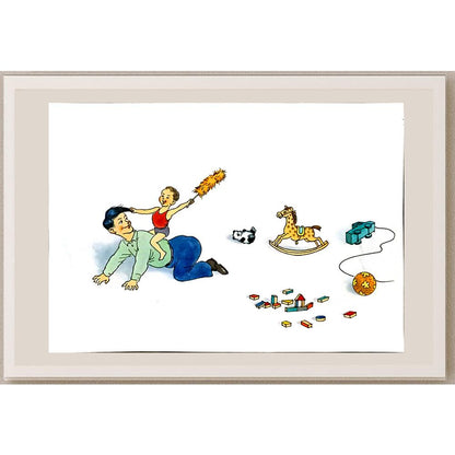 Lu Guo Hong 31x22cm Orijinal Karikatür BOD06175
