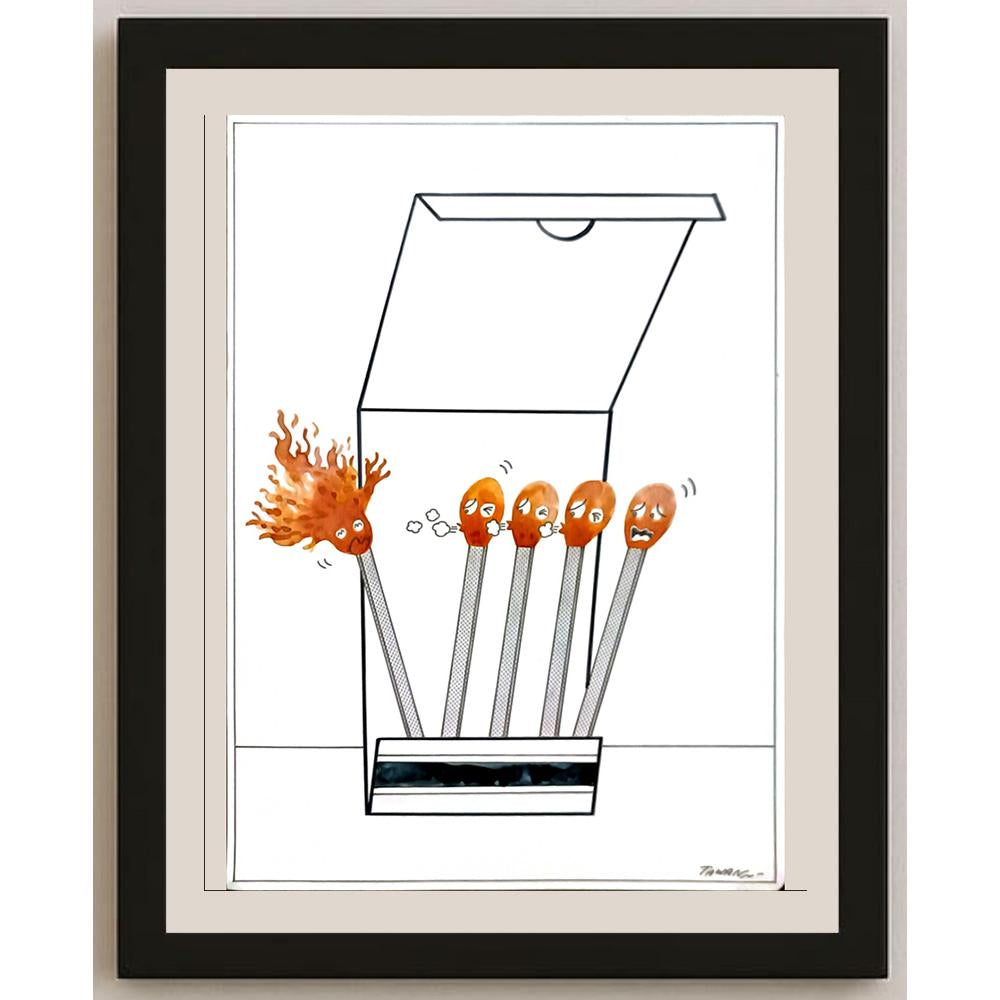 Tawan Chuntra 29x21cm Orijinal Karikatür BOD06176