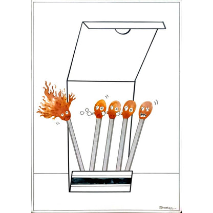 Tawan Chuntra 29x21cm Orijinal Karikatür BOD06176
