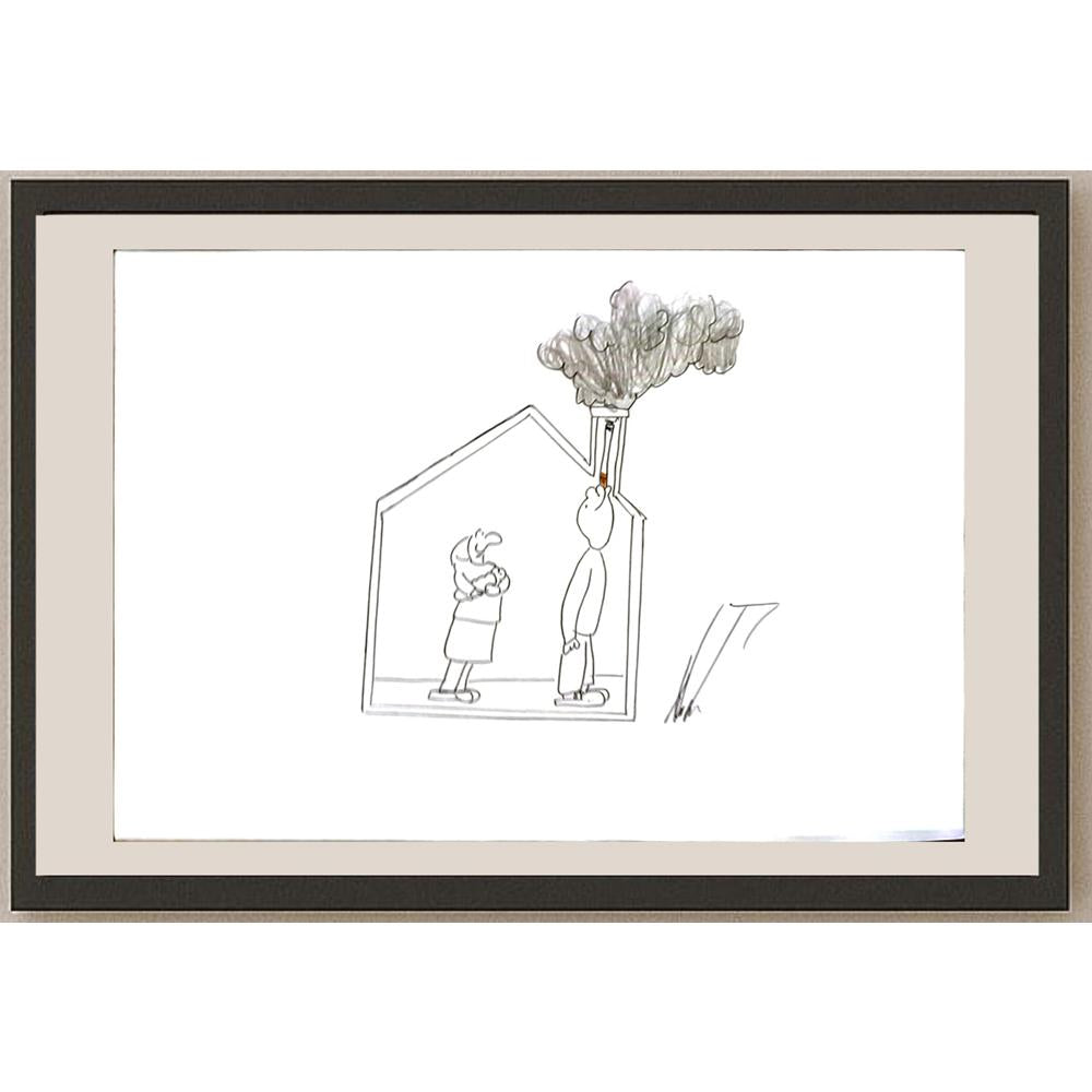 Alperen Toksöz 29x21cm Orijinal Karikatür BOD06177