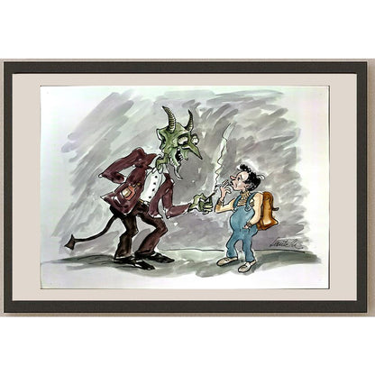 Leonte Nastase 29x21cm Orijinal Karikatür BOD06189
