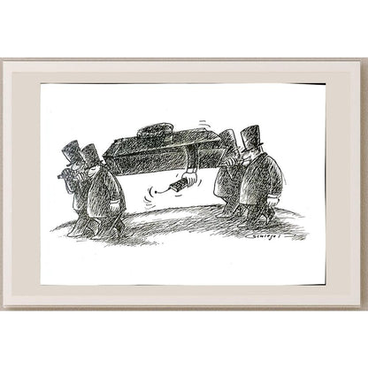Wolfgang Schlegel 29x21cm Orijinal Karikatür BOD06196