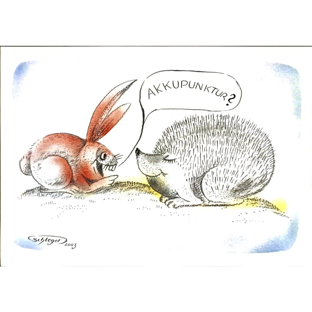 Wolfgang Schlegel 29x21cm Orijinal Karikatür BOD06198