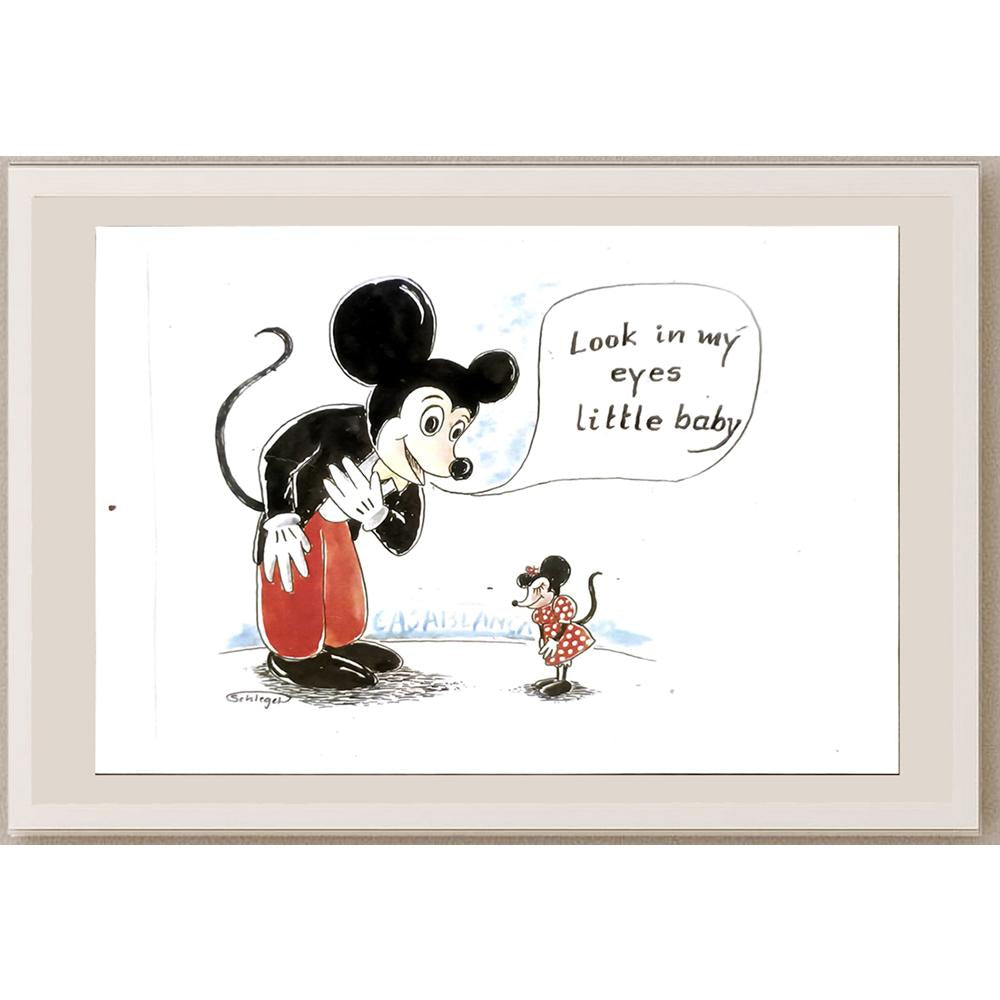 Wolfgang Schlegel 29x21cm Orijinal Karikatür BOD06199