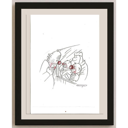 Wolfgang Schlegel 29x21cm Orijinal Karikatür BOD06203