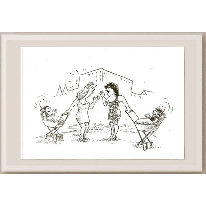 Wolfgang Schlegel 29x21cm Orijinal Karikatür BOD06204
