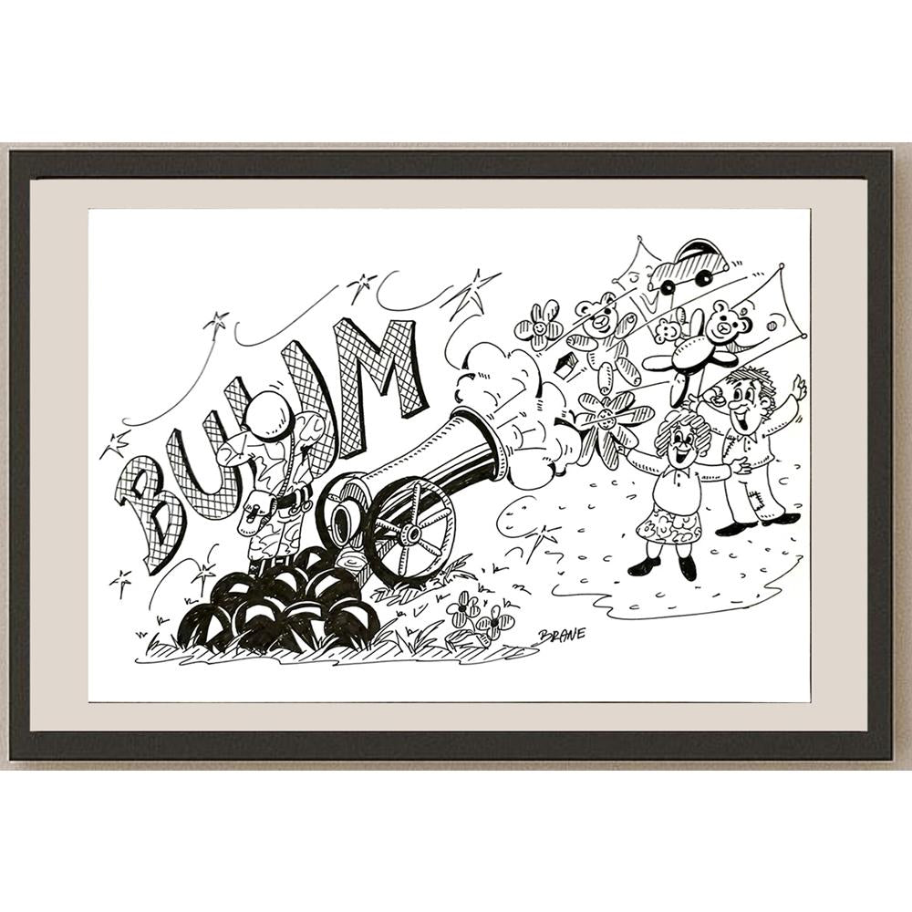 Branko Zupanic 29x21cm Orijinal Karikatür BOD06208