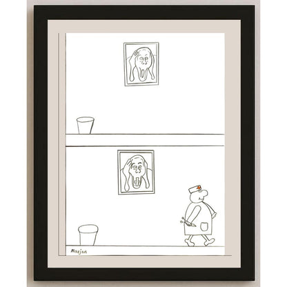 Marjan Rezaie 29x21cm Orijinal Karikatür BOD06209