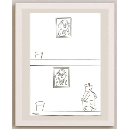 Marjan Rezaie 29x21cm Orijinal Karikatür BOD06209