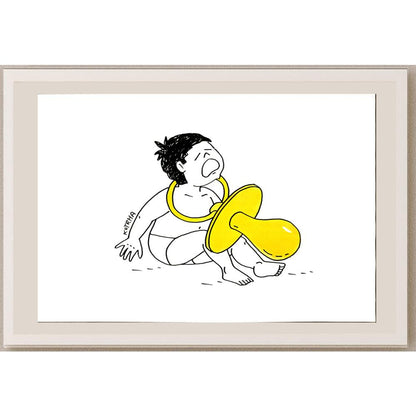 Lubomir Kotrha 29x21cm Orijinal Karikatür BOD06213