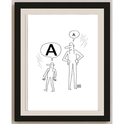 Peter Luko 29x21cm Orijinal Karikatür BOD06217