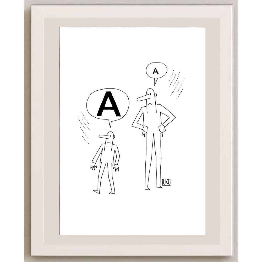 Peter Luko 29x21cm Orijinal Karikatür BOD06217