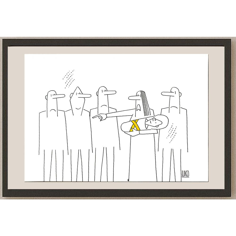 Peter Luko 29x21cm Orijinal Karikatür BOD06218