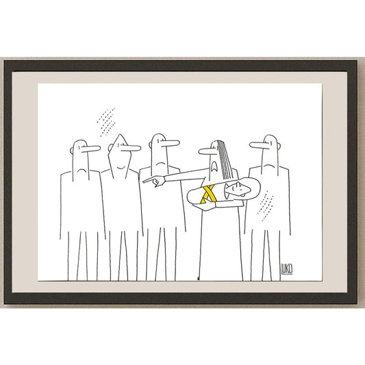 Peter Luko 29x21cm Orijinal Karikatür BOD06218