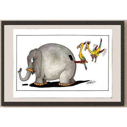 Tadeusz Krotos 29x21cm Orijinal Karikatür BOD06221