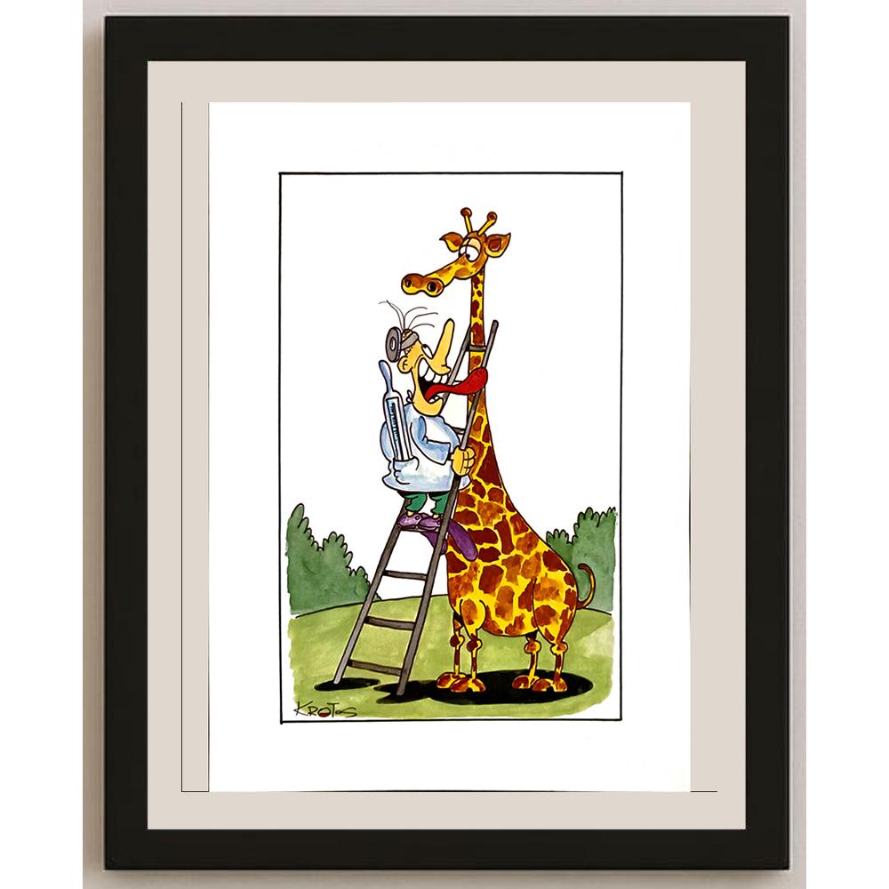 Tadeusz Krotos 29x21cm Orijinal Karikatür BOD06222