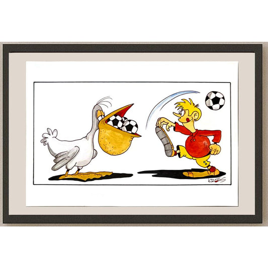 Tadeusz Krotos 29x21cm Orijinal Karikatür BOD06223