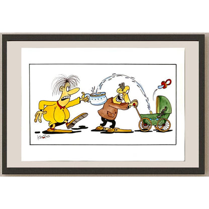 Tadeusz Krotos 29x21cm Orijinal Karikatür BOD06225