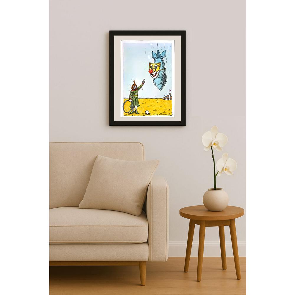 Porumbita Mihaita 29x21cm Orijinal Karikatür BOD06227