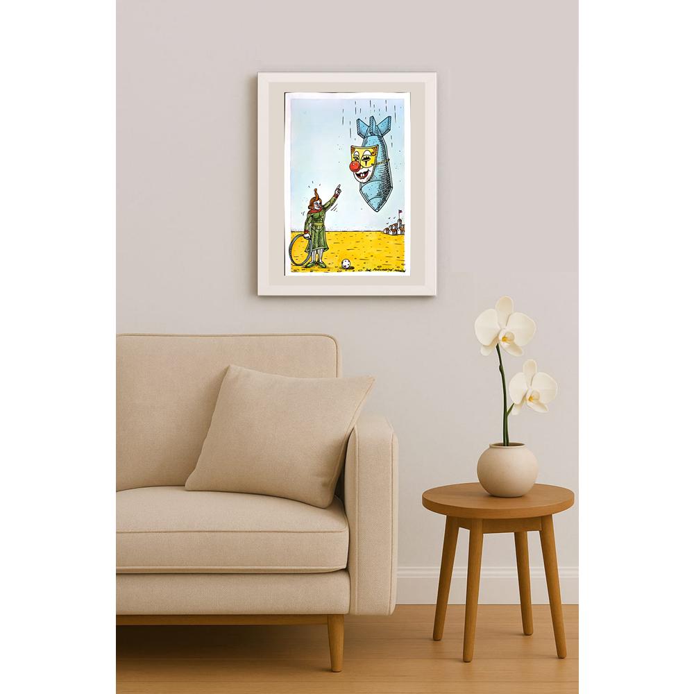 Porumbita Mihaita 29x21cm Orijinal Karikatür BOD06227