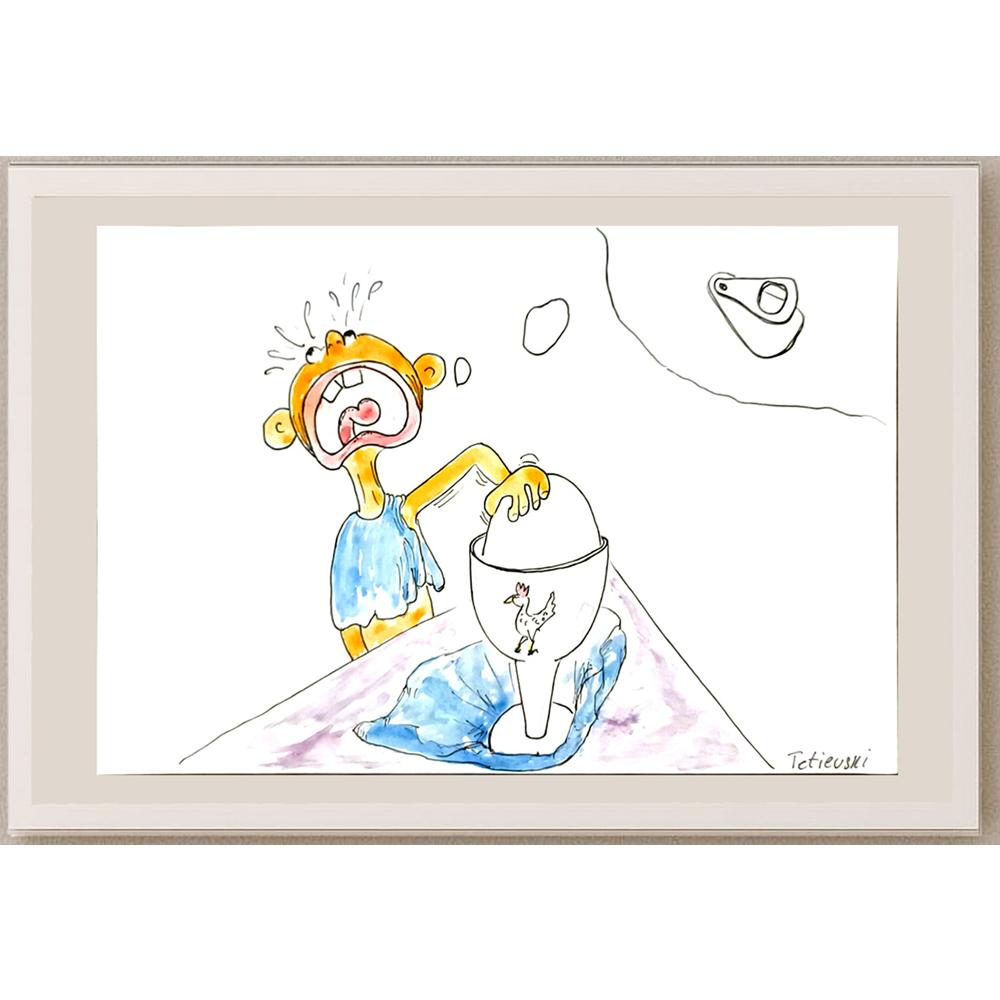 Michael Tetievski 29x21cm Orijinal Karikatür BOD06230