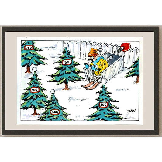 Don Campbell 29x21cm Orijinal Karikatür BOD06232