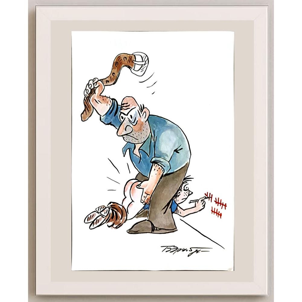Boris Erenburg 29x21cm Orijinal Karikatür BOD06234