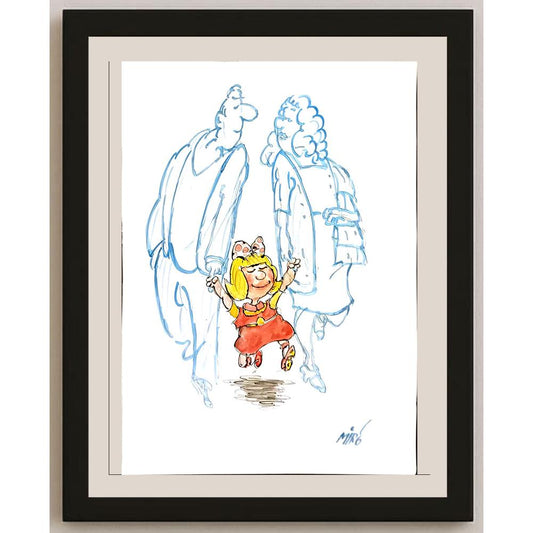Georgijevski Miroslav 29x21cm Orijinal Karikatür BOD06235
