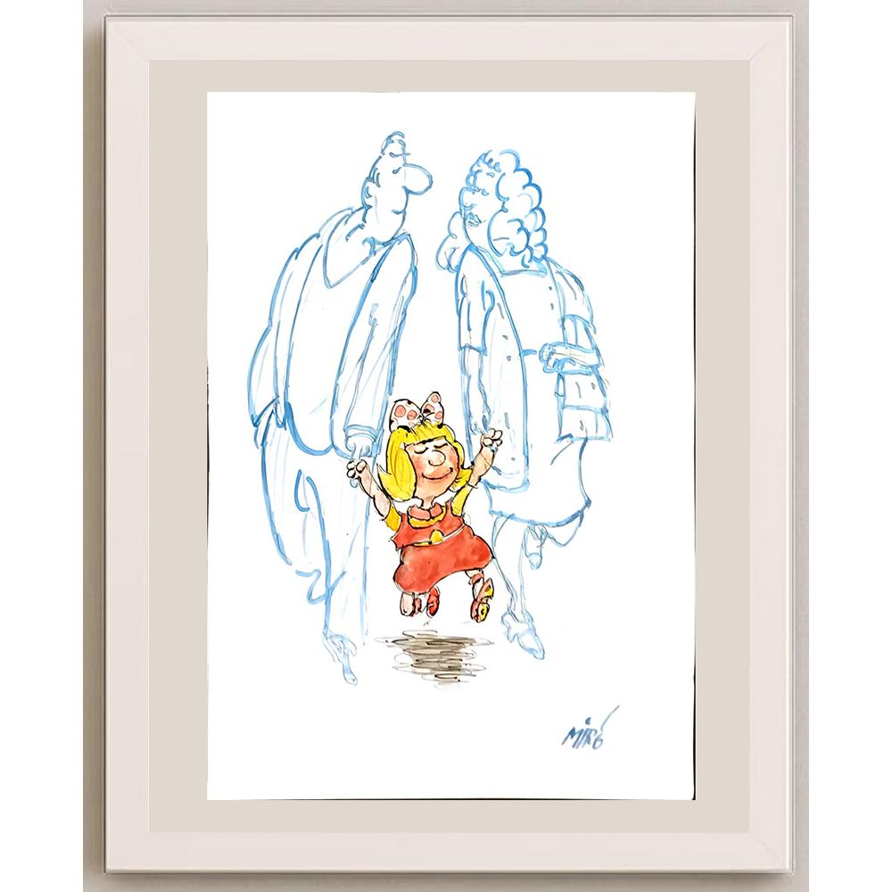Georgijevski Miroslav 29x21cm Orijinal Karikatür BOD06235