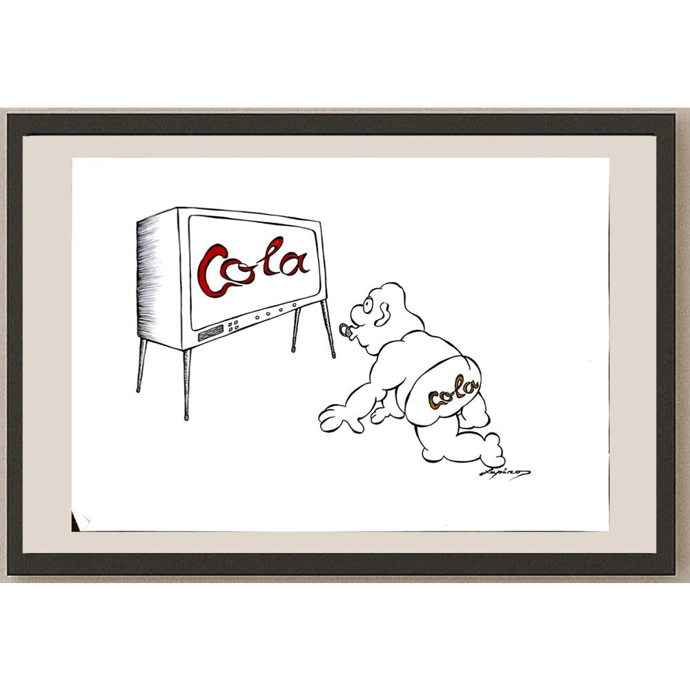 Marian Lupu 29x21cm Orijinal Karikatür BOD06239
