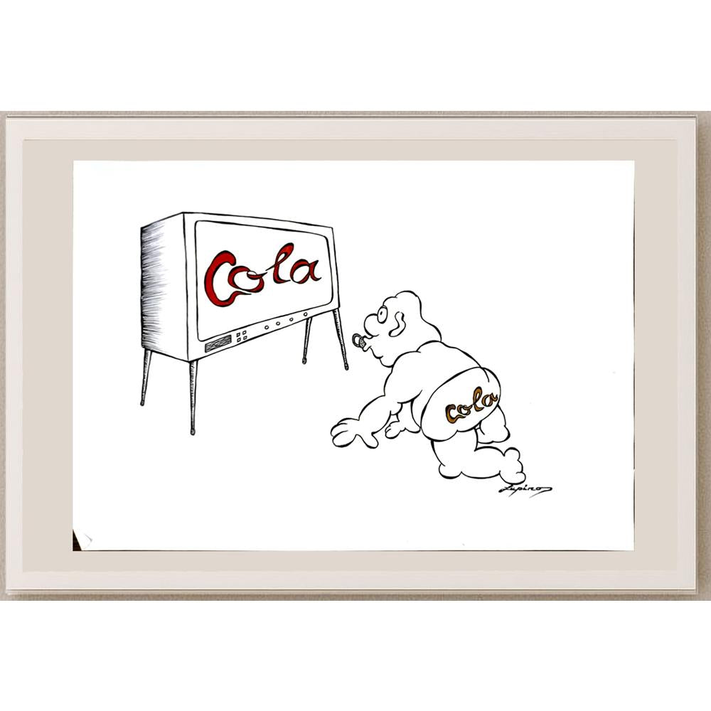 Marian Lupu 29x21cm Orijinal Karikatür BOD06239