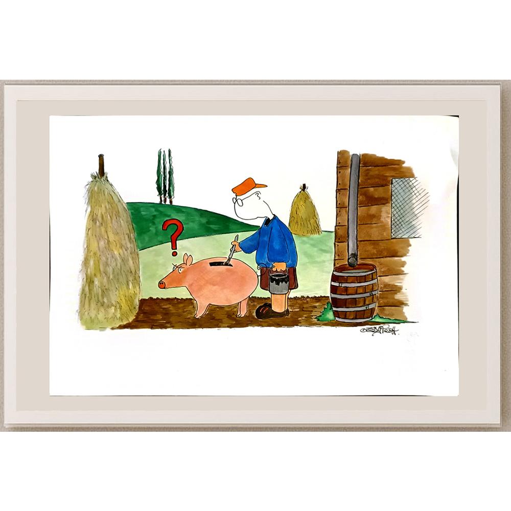 Pierpaola Perazzolli 35x25cm Orijinal Karikatür BOD06242
