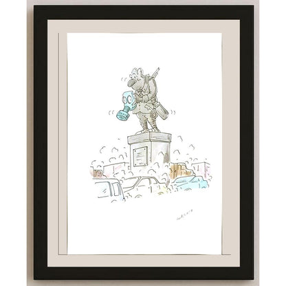 Radek Machata 29x21cm Orijinal Karikatür BOD06243