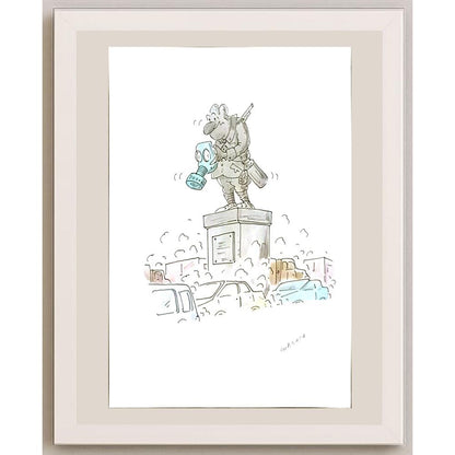 Radek Machata 29x21cm Orijinal Karikatür BOD06243