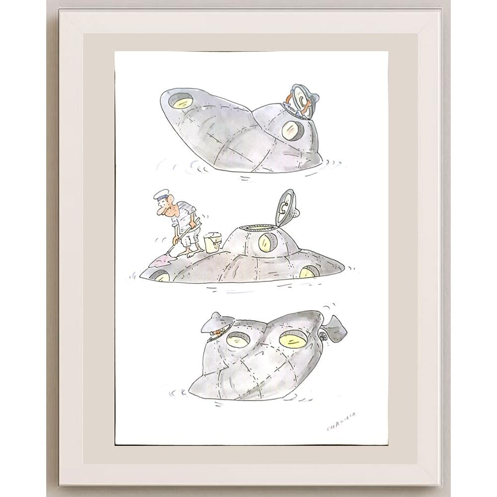 Radek Machata 29x21cm Orijinal Karikatür BOD06244