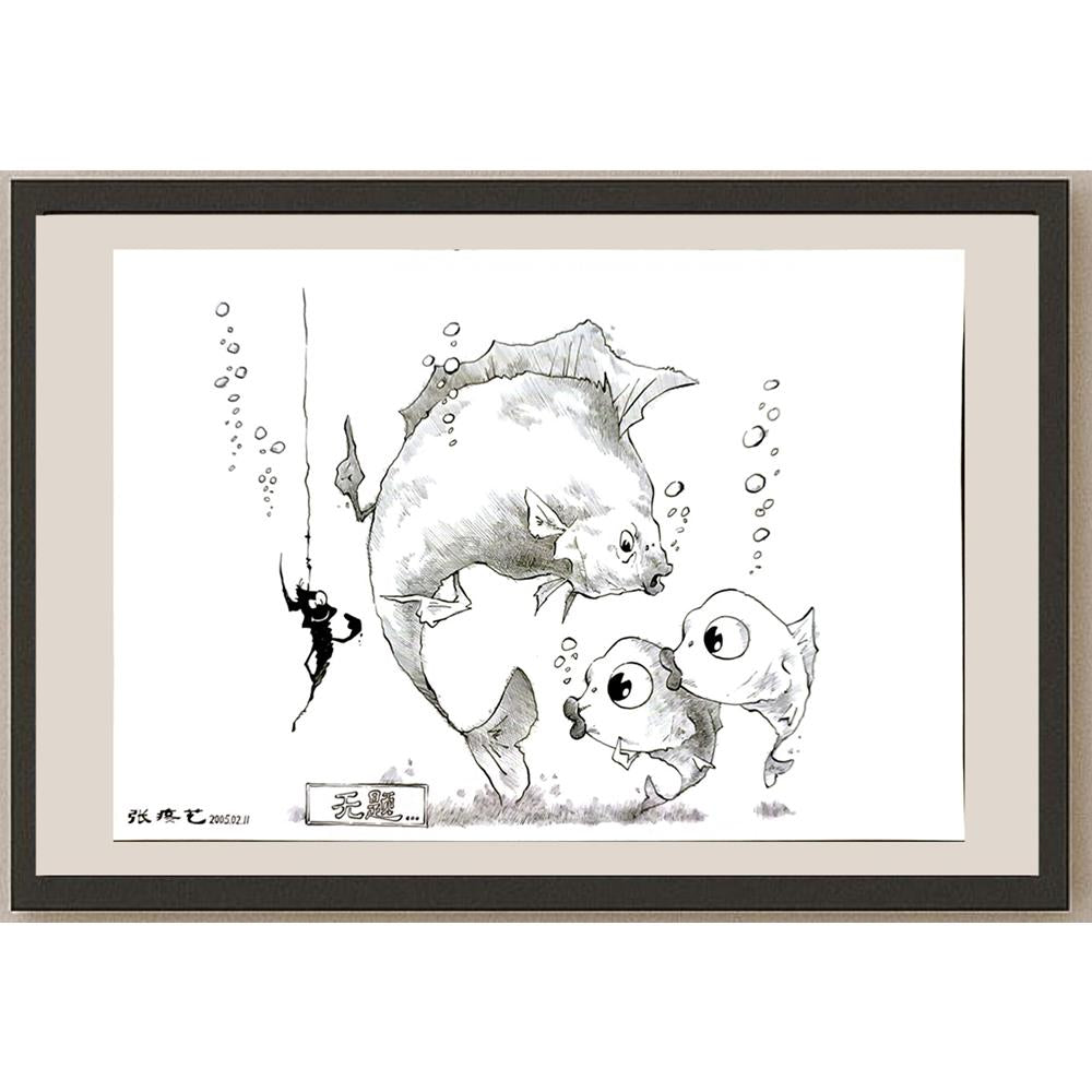 Zhang Tao 29x21cm Orijinal Karikatür BOD06247