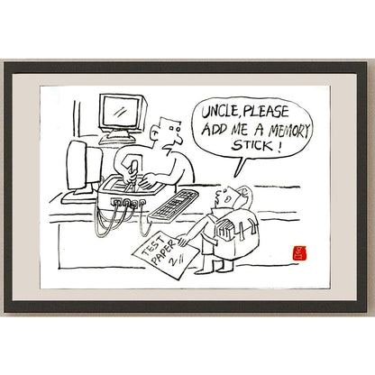 Ye Ting 29x21cm Orijinal Karikatür BOD06255